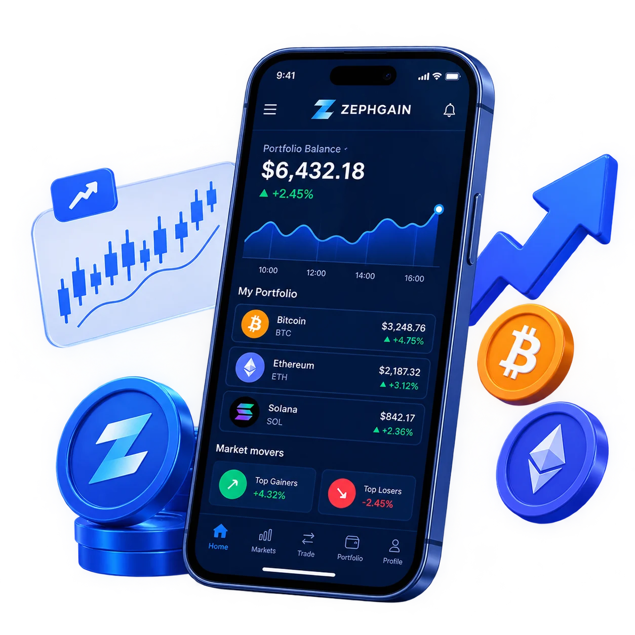 Why Zephgain has no mobile app - one browser address to secure